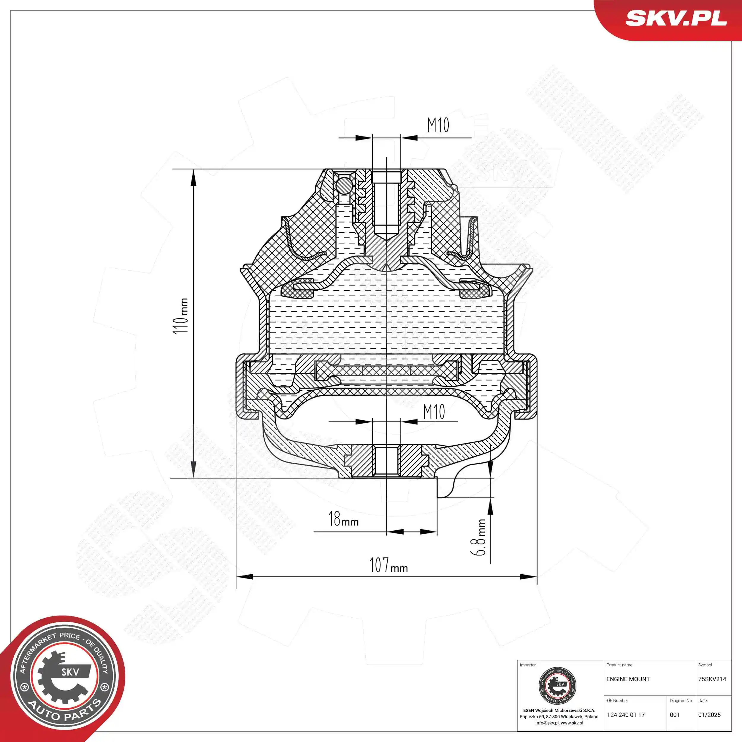 Mounting, engine